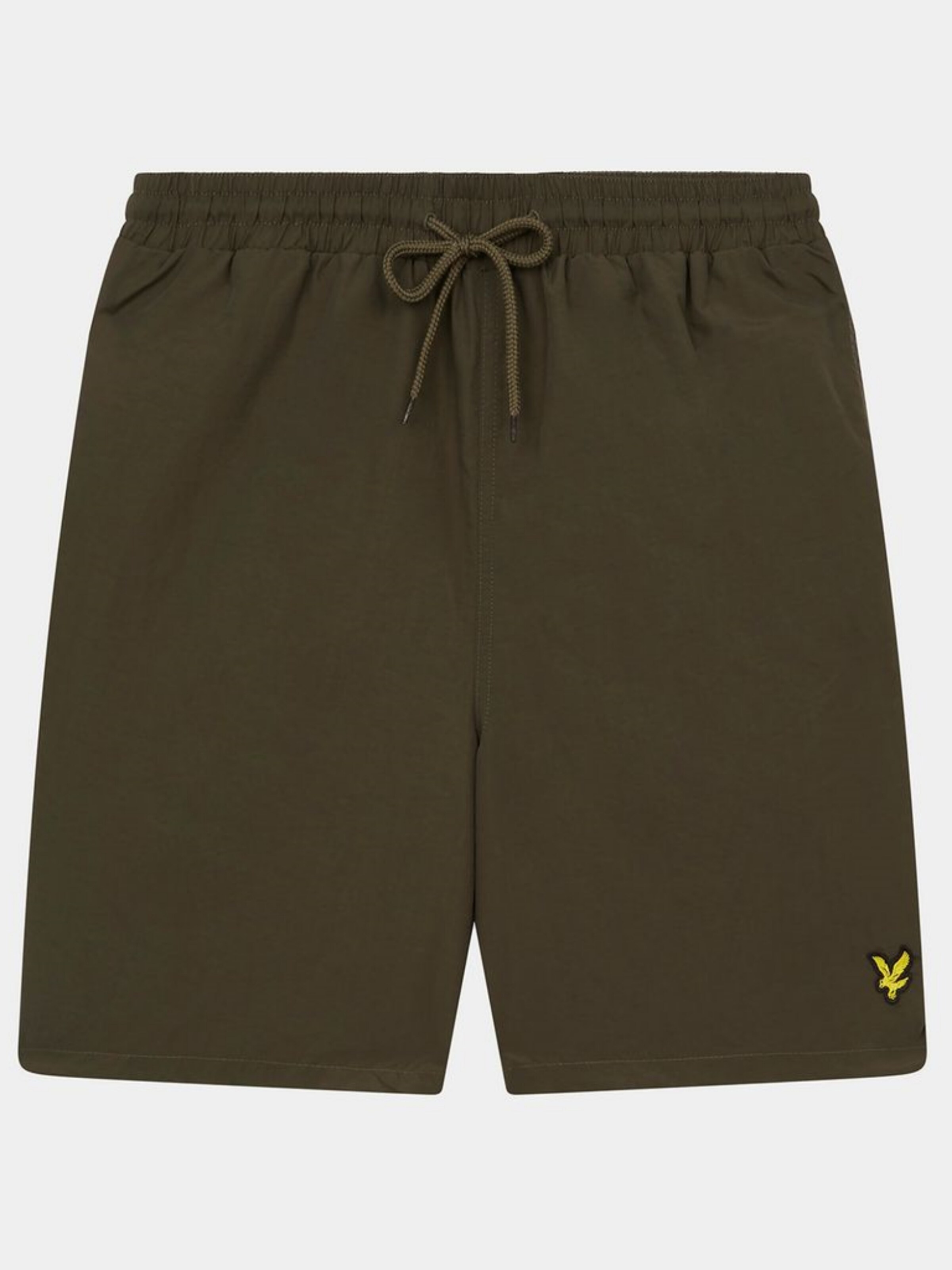 Lyle & Scott Loosefit Badeshorts in Grün: Vorderseite