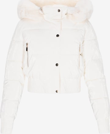 Veste d’hiver faina en blanc : devant