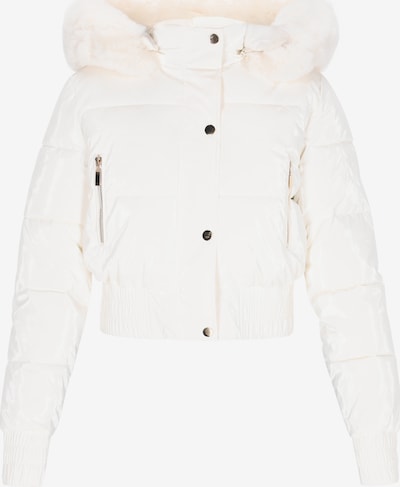 Žieminė striukė iš faina, spalva – balkšva, Prekių apžvalga