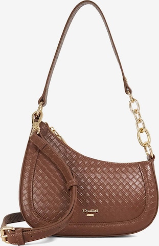 Dune LONDON Shoulder Bag 'Direction' in Brown: front