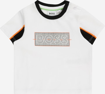 BOSS Kidswear Тениска в бяло: отпред