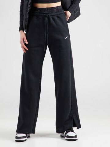 Wide leg Pantaloni 'PHNX FLC' di Nike Sportswear in nero: frontale