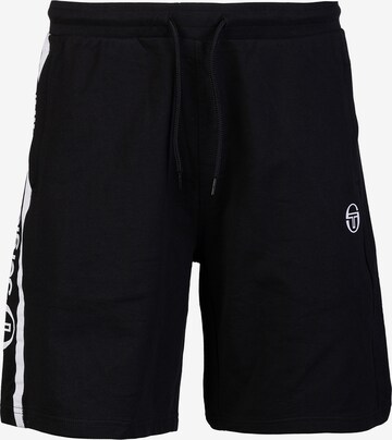 Sergio Tacchini Regular Workout Pants ' ABBEY ' in Black: front