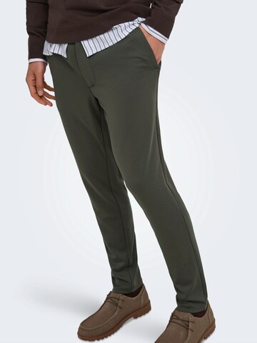 Only & Sons Slimfit Hose 'ONSMARK' in Grau