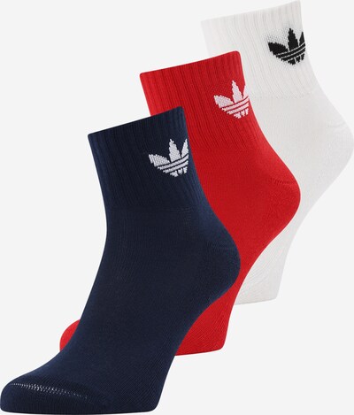 ADIDAS ORIGINALS Socken in dunkelblau / feuerrot / weiß, Produktansicht