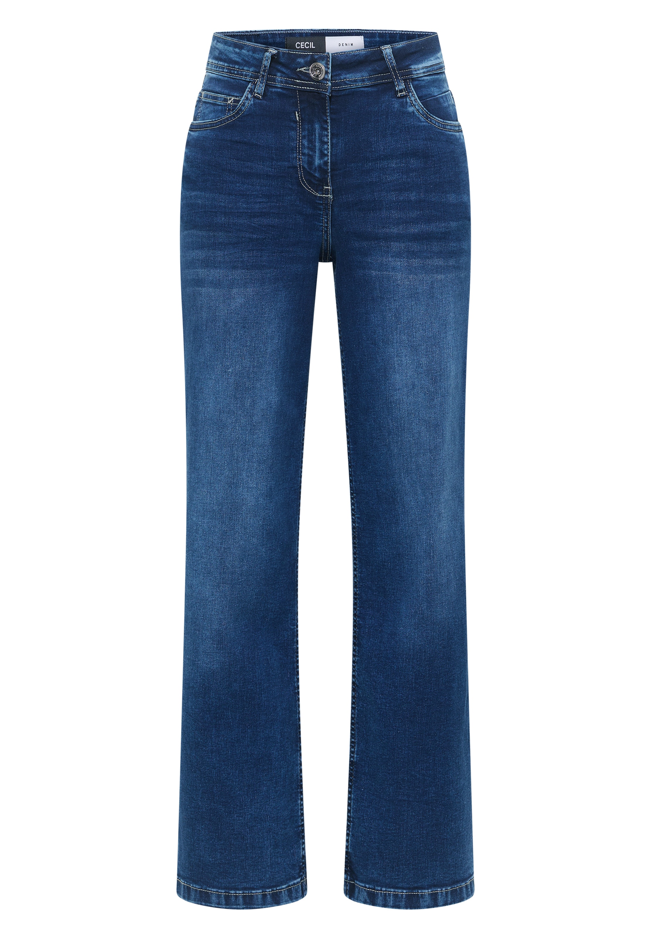 CECIL Slimfit Jeans in Blau: Vorderseite