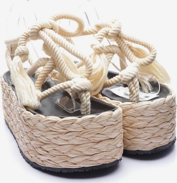 ISABEL MARANT Sandalen 40 in Weiß: Vorderseite