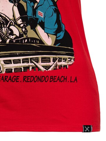 Queen Kerosin Shirt 'Tune Up'‌ in Rot