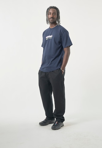 Cleptomanicx Shirt 'Classic Tee Worm' in Blue