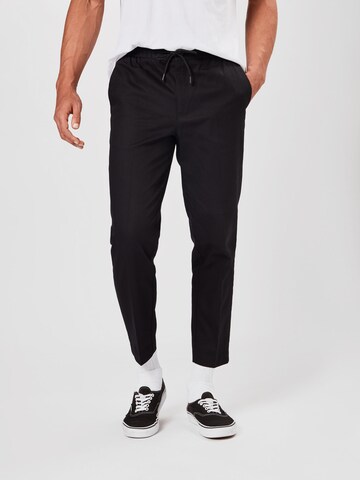 BURTON MENSWEAR LONDON Regular Broek in Zwart: voorkant