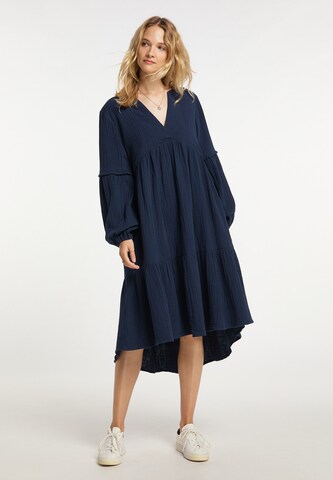 DreiMaster Vintage Dress in Blue: front