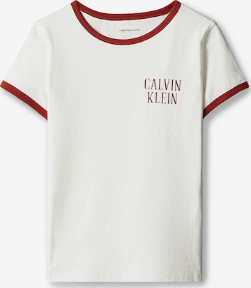Calvin Klein Jeans Regular Shirt in Beige: voorkant