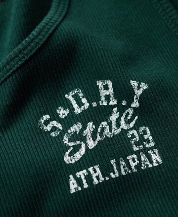 Superdry Top 'Athletic Essential' in Green