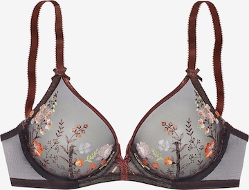 LASCANA T-Shirt BH in Schwarz: Vorderseite