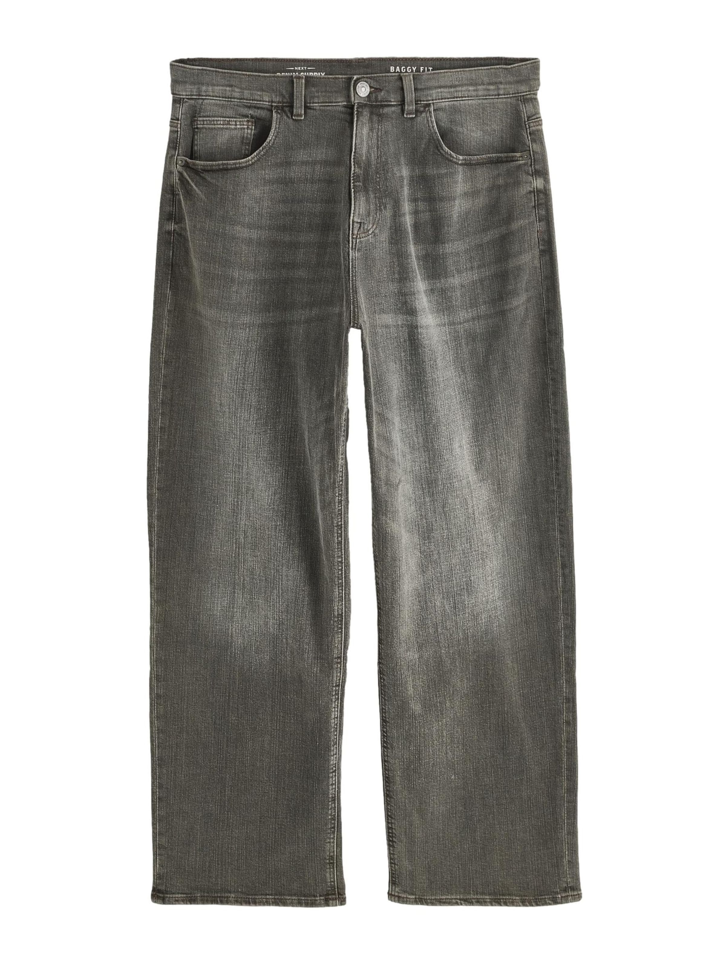 Next Baggy Jeans in Grey: front