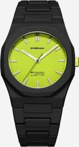 D1 Milano Analog Watch in Black: front