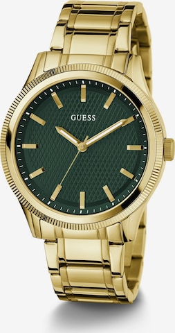 Montre à affichage analogique 'DEX' GUESS en or : devant