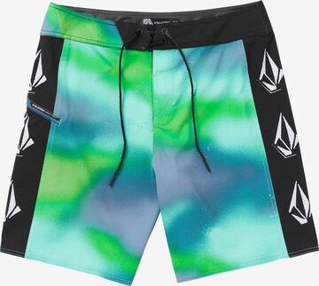 Volcom Swimming Trunks 'LIDO ICONIC MOD 19' in Green: front