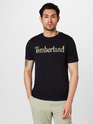 TIMBERLAND T-shirt i svart: framsida