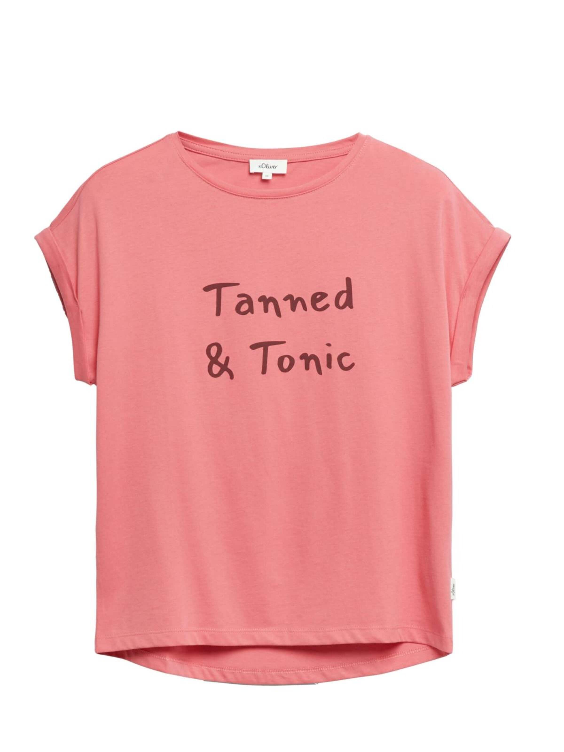 s.Oliver Shirts 's.Oliver - Dames t-shirt' i XXXL i rød, Produktvisning