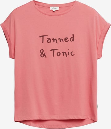 Maglietta 's.Oliver - Dames t-shirt' di s.Oliver in rosso: frontale