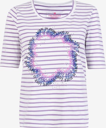 T-shirt 'Fria' LIEBLINGSSTÜCK en violet : devant