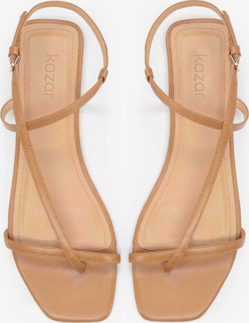 Kazar T-Bar Sandals in Brown