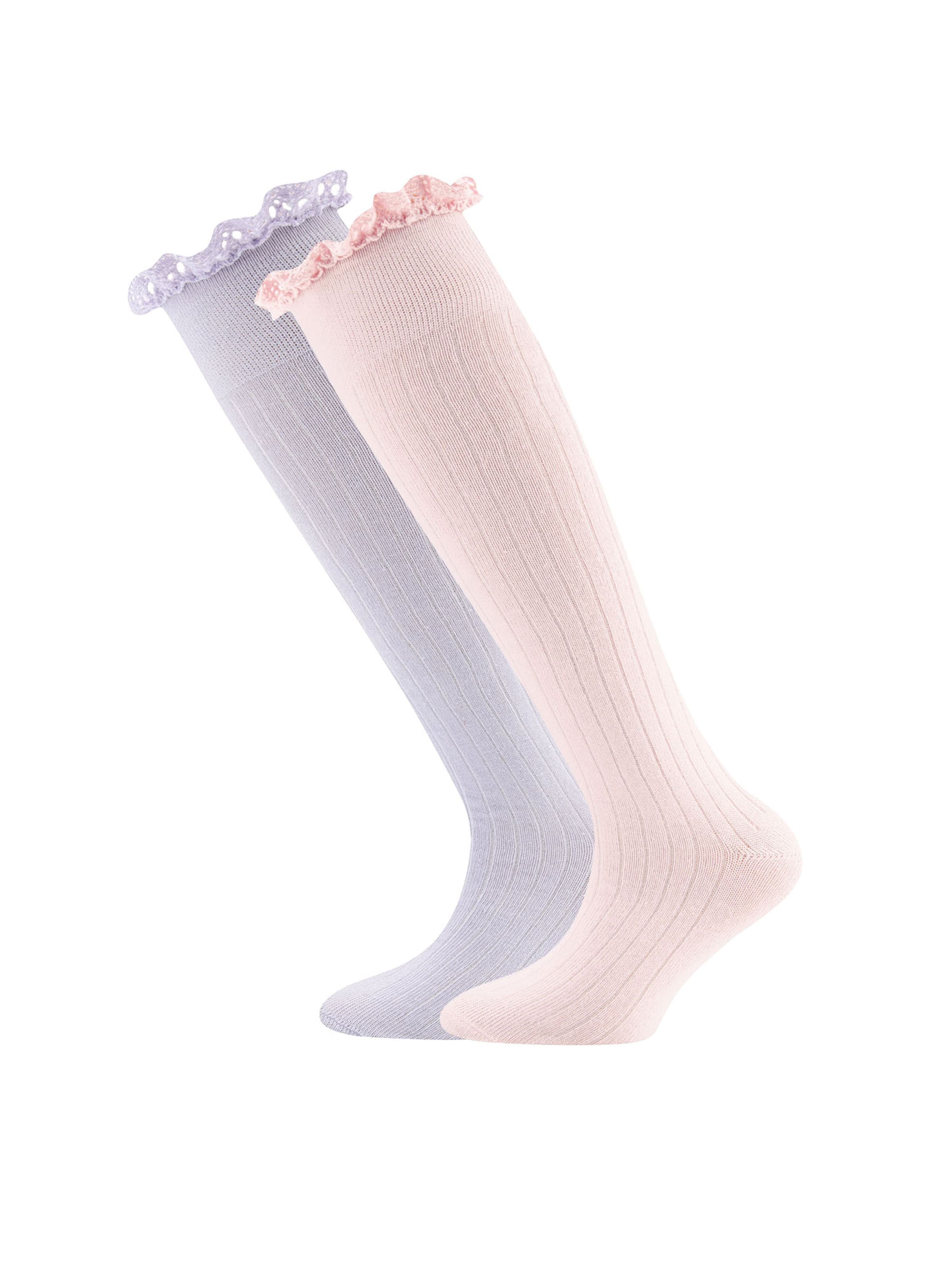 EWERS Socks in Purple: front