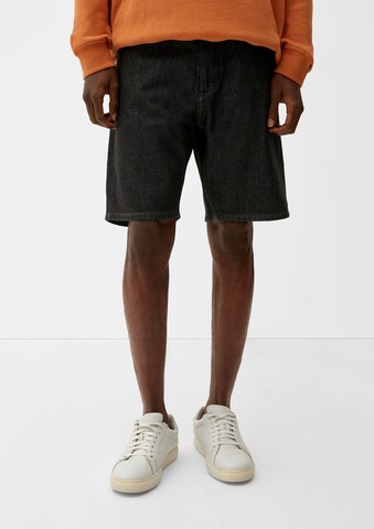 s.Oliver Wide Leg Shorts in Schwarz: Vorderseite