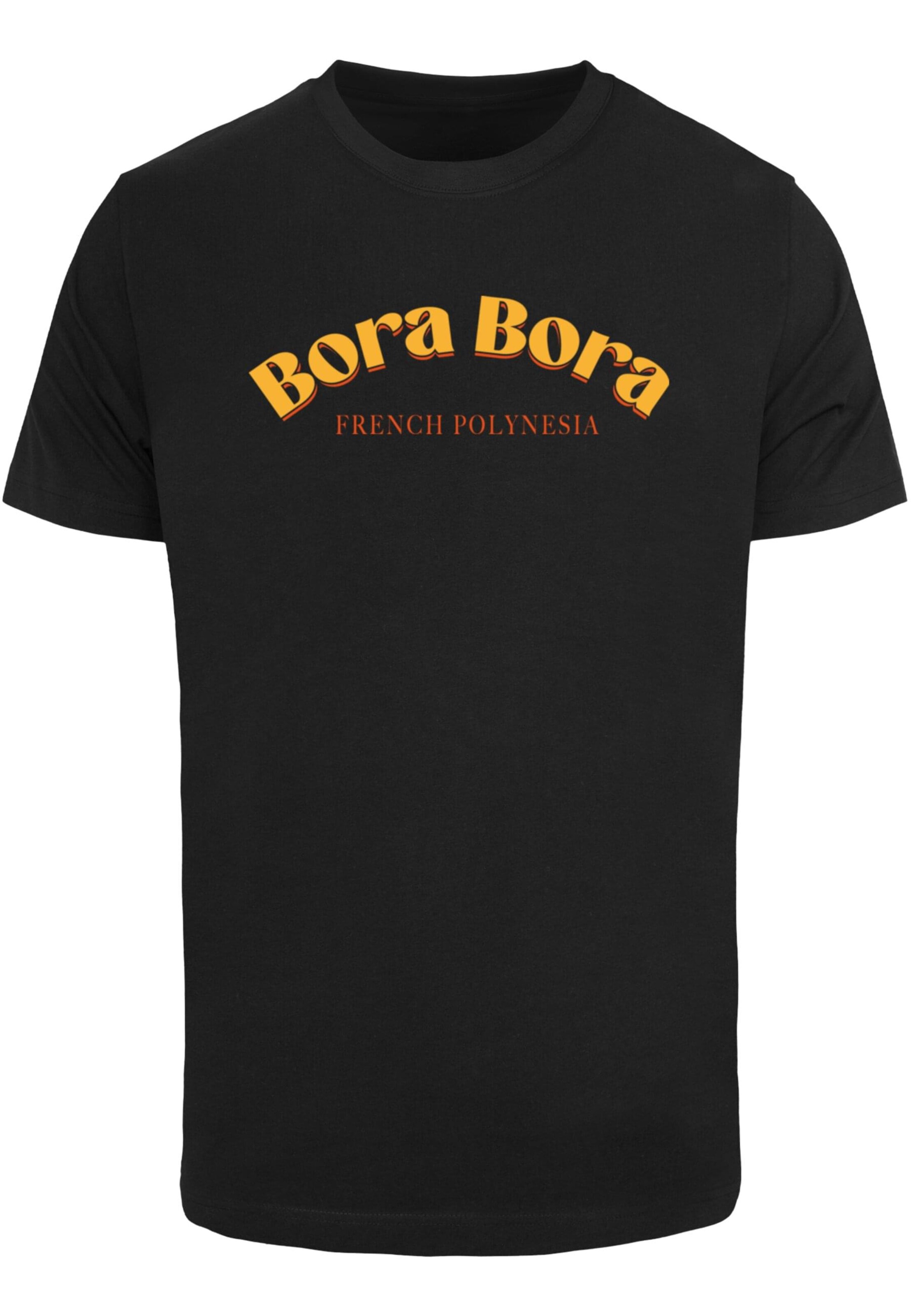 Mister Tee Shirt 'Bora Bora French Polynesia' in Yellow gold / Dark orange / Black, Item view