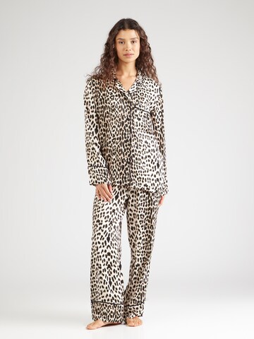 OH APRIL Pyjama 'Feja' in Braun: Vorderseite