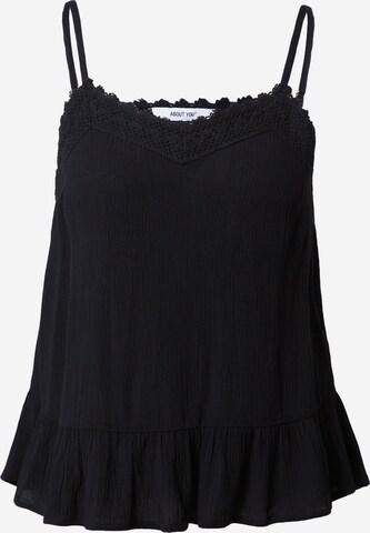 ABOUT YOU Top 'Cassia' in Black: front