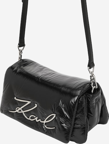 Karl Lagerfeld Чанта с презрамки в черно: отпред