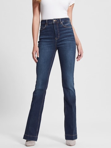GUESS Flared Jeans in Blauw: voorkant