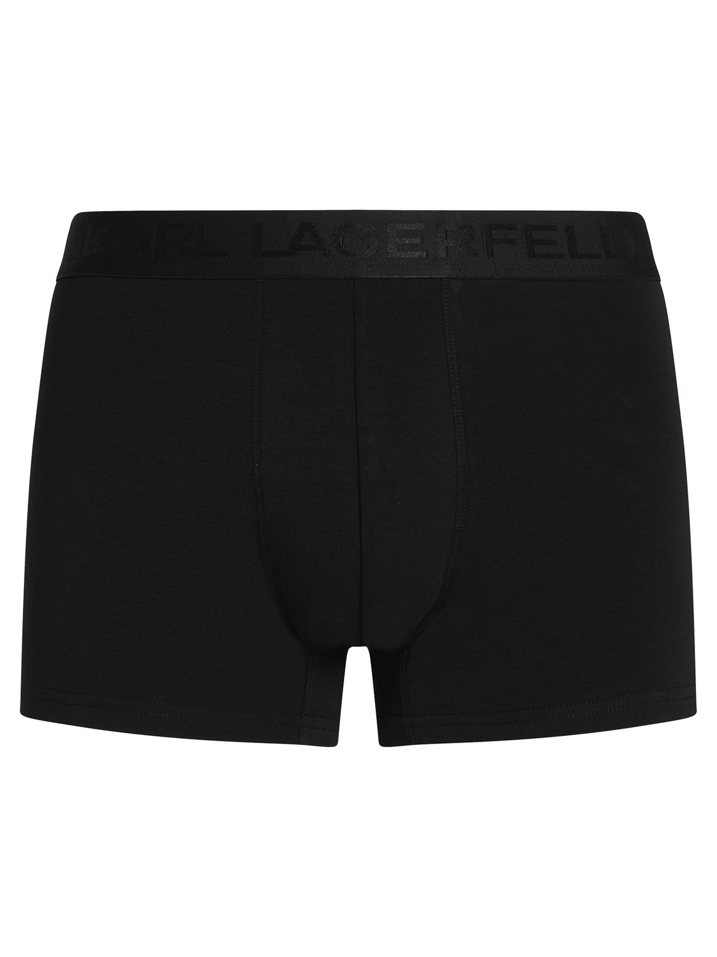 Boxeri de la Karl Lagerfeld pe negru: față
