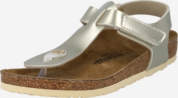 BIRKENSTOCK Sandalen 'Kairo' in Goud: voorkant