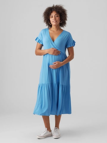 Robe 'Helen' MAMALICIOUS en bleu : devant