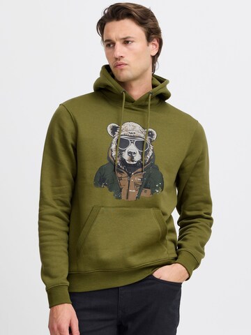 Sweat-shirt BLEND en vert : devant