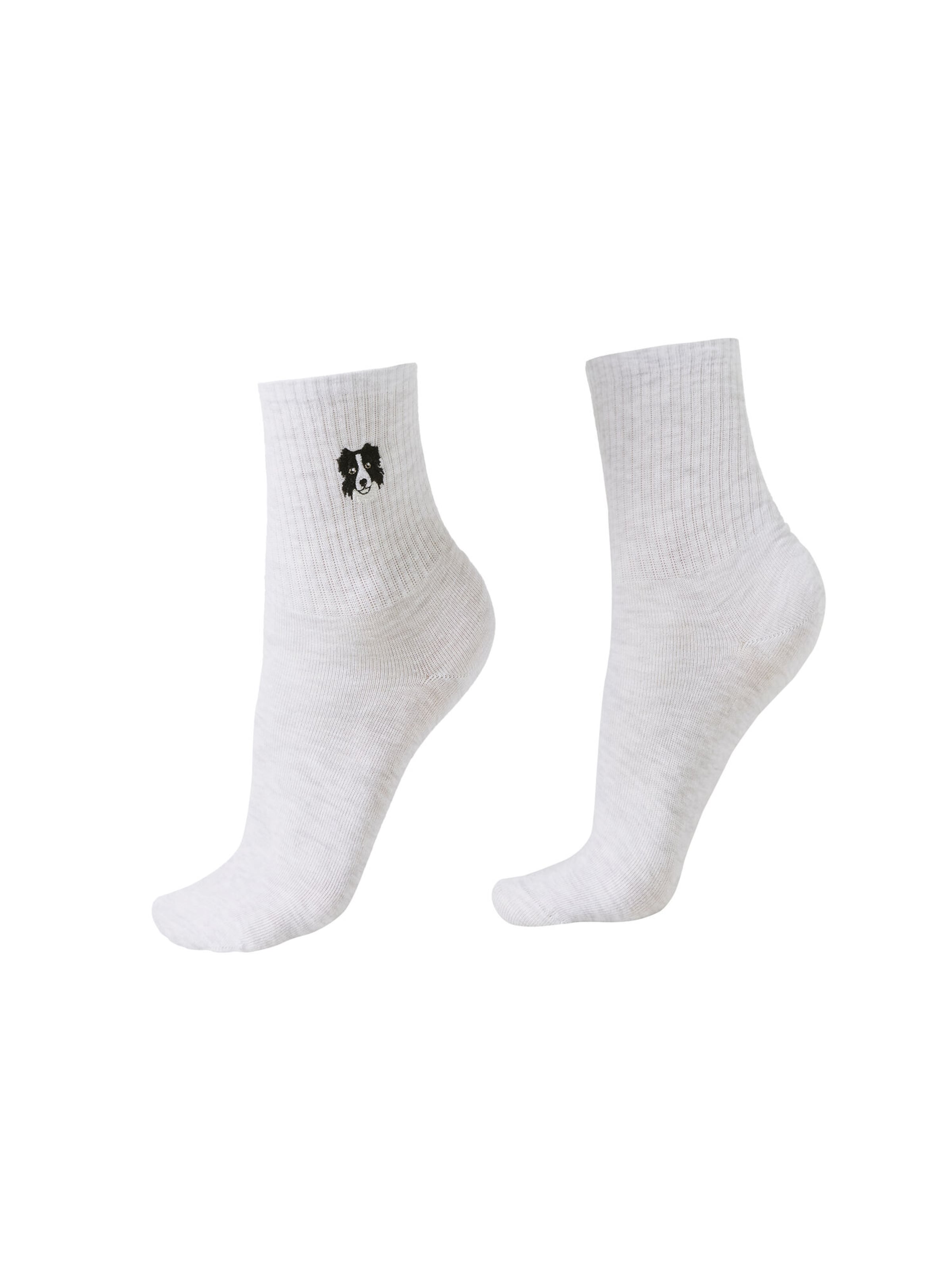 CALZEDONIA Socks 'Dog' in Grey: front