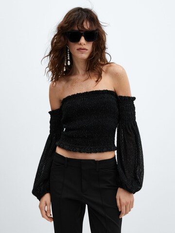 MANGO Blouse 'Jack' in Black: front