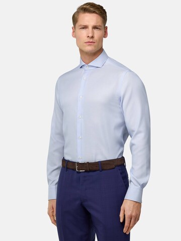 Regular fit Camicia di Boggi Milano in blu: frontale