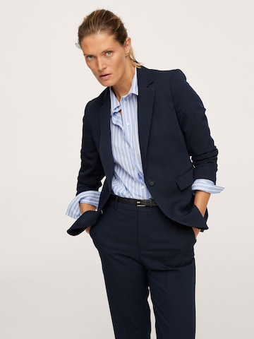 MANGO Blazer 'Boreal' in Blue: front