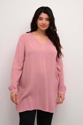 KAFFE CURVE Tunic 'KC Cami' in Pink: front