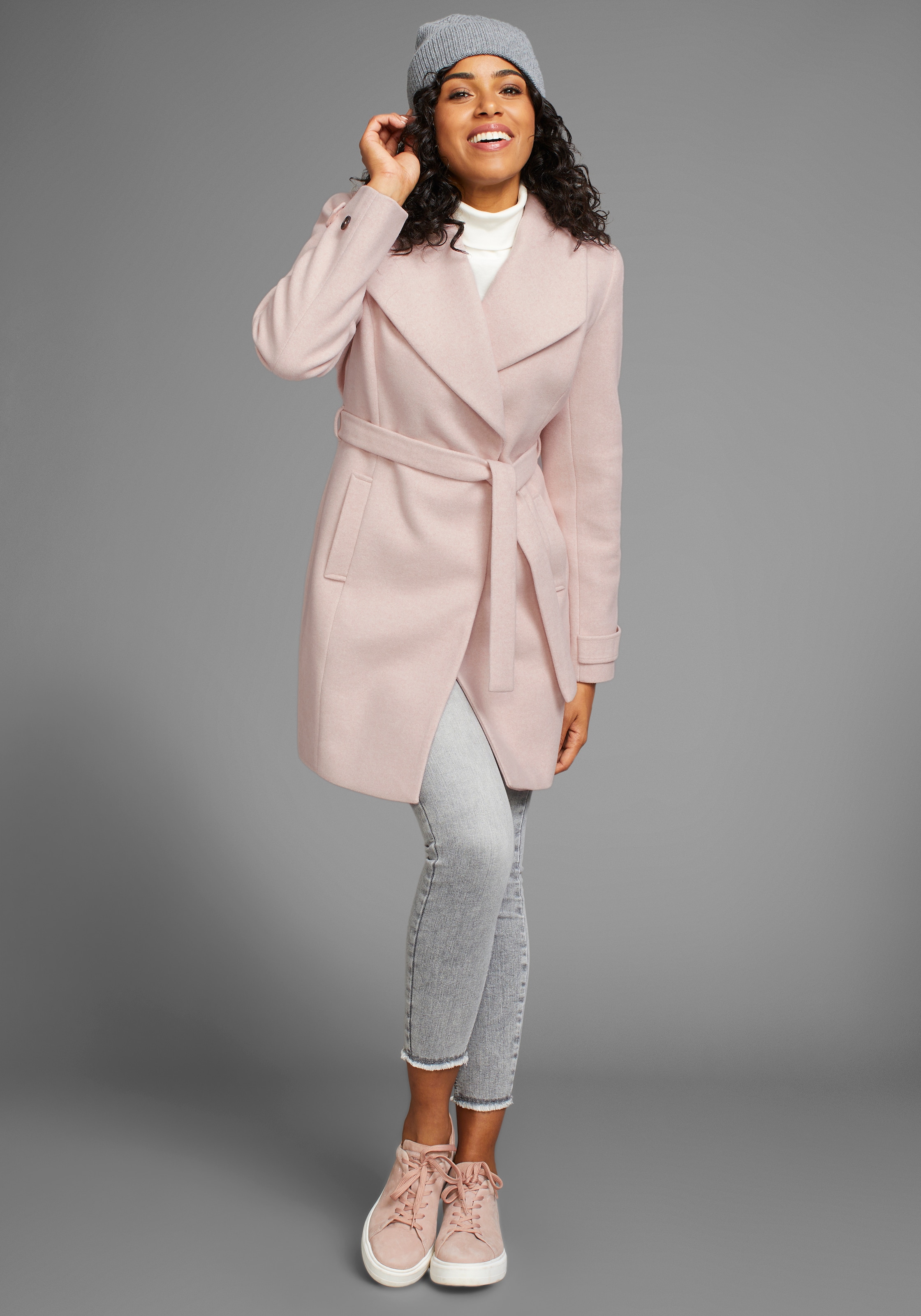 Klassischer Mantel Rosa Wollmantel Only ONLY GIRLS KOGSEDONA