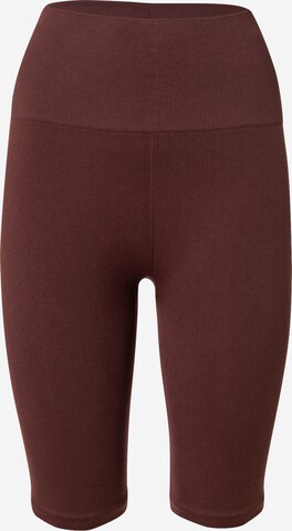 Skinny Leggings 'SECOND SKIN' di Comfort Studio by Catwalk Junkie in marrone: frontale