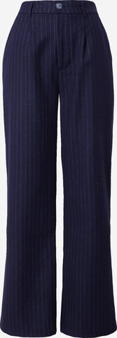 Pepe Jeans Loose fit Pleat-Front Pants 'Rene' in Blue: front