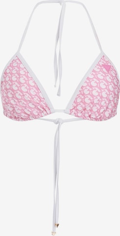 GUESS Triangel Bikinitop in Pink: predná strana