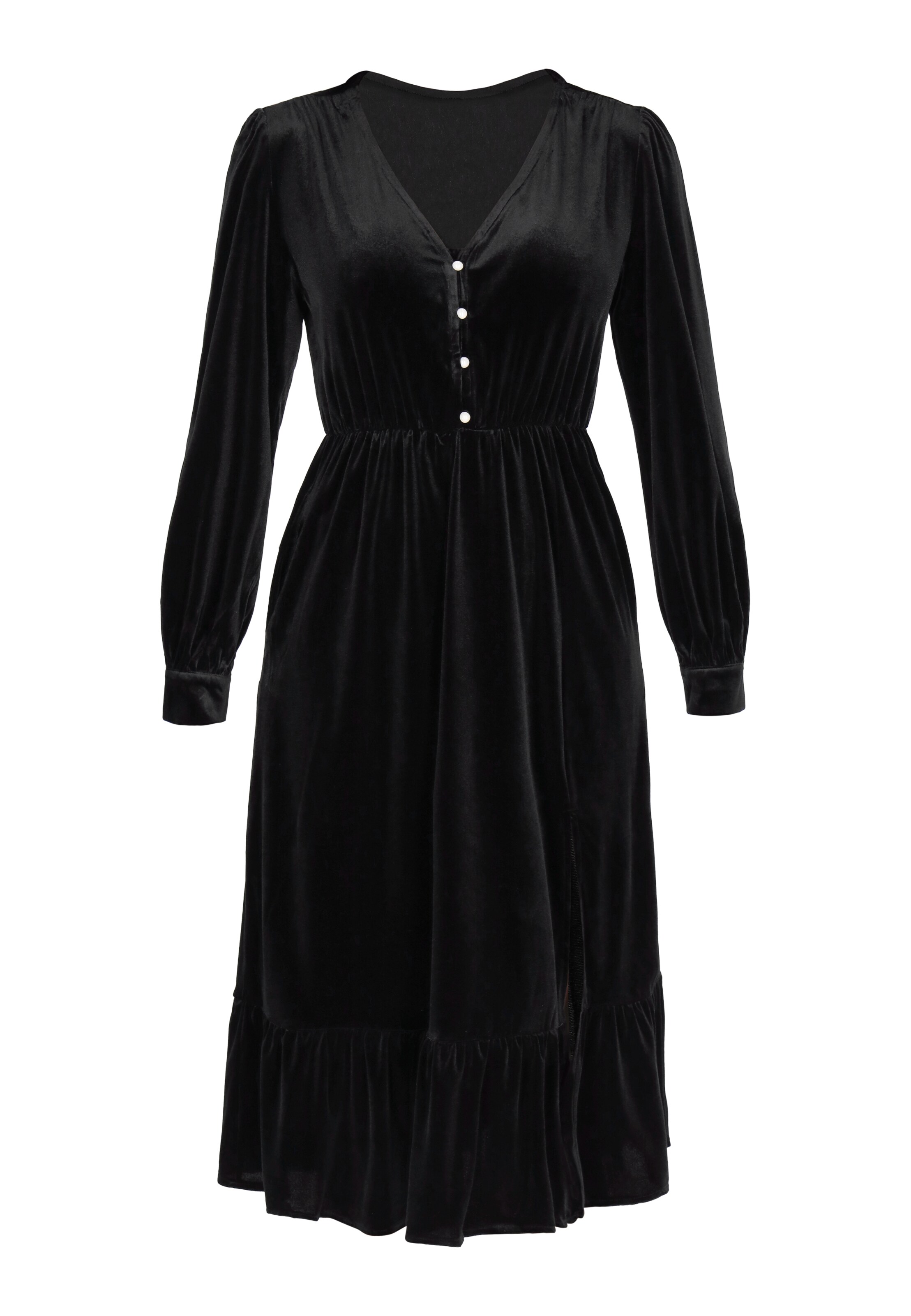 NAEMI - Vestido em preto: frente