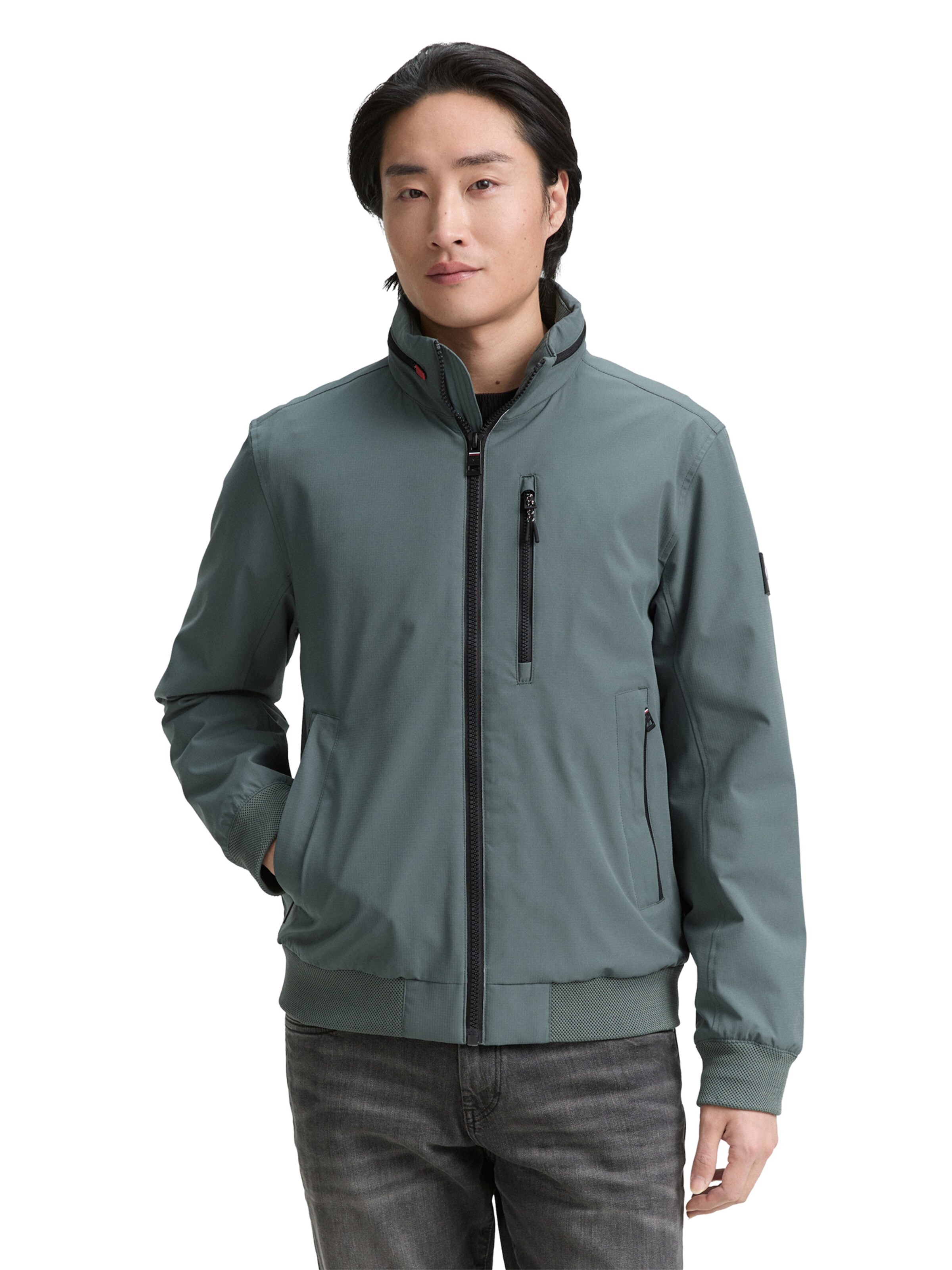 TOM TAILOR Jacke in Grün: Vorderseite