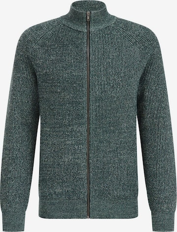 WE Fashion Knit Cardigan in Green: front